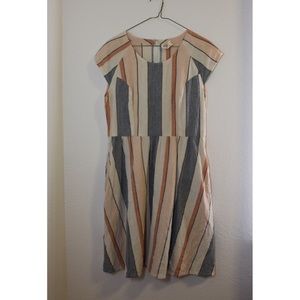 Mata Traders Medium Cap Sleeve Cotton A Line Dress